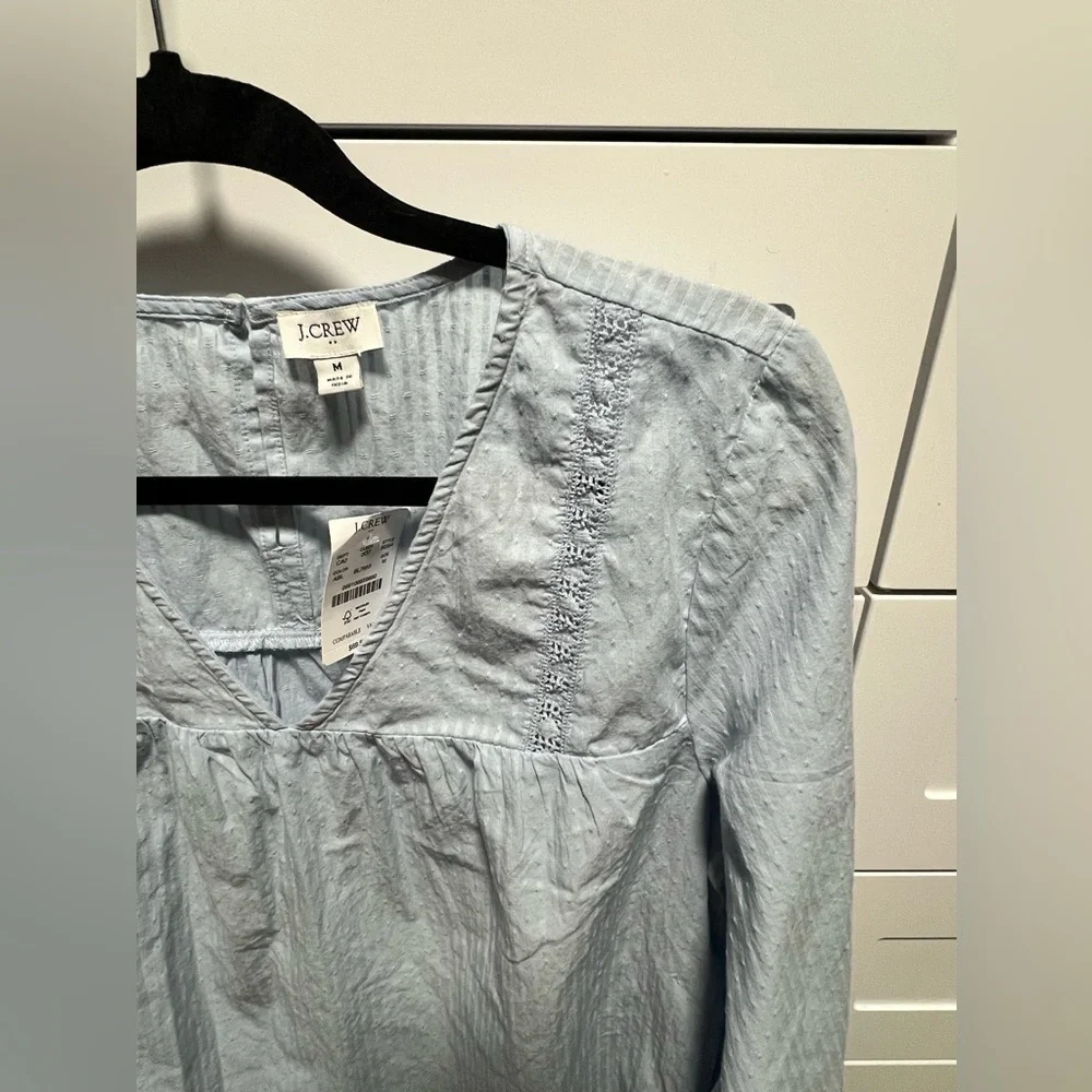 J Crew Light Blue Women's Top NWT